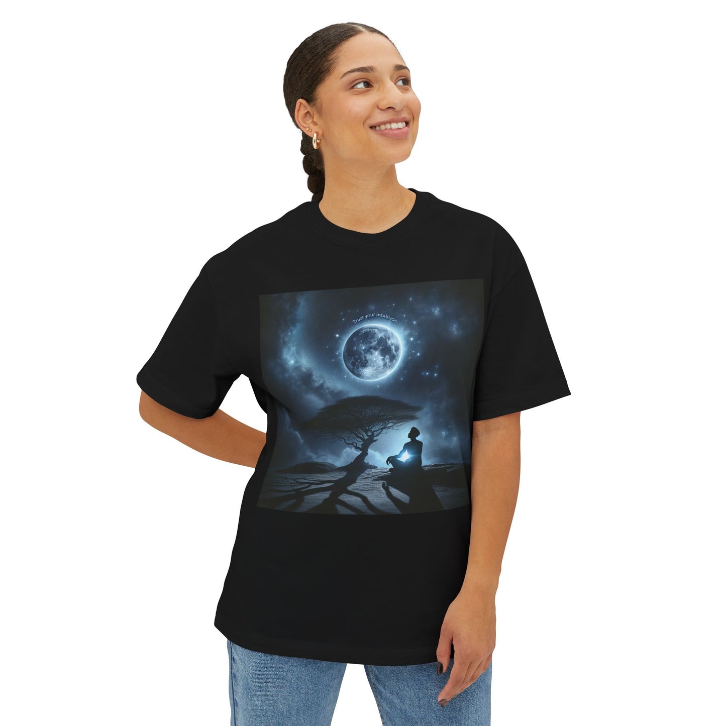 Trust Your Intuition Unisex Oversized Boxy Tee