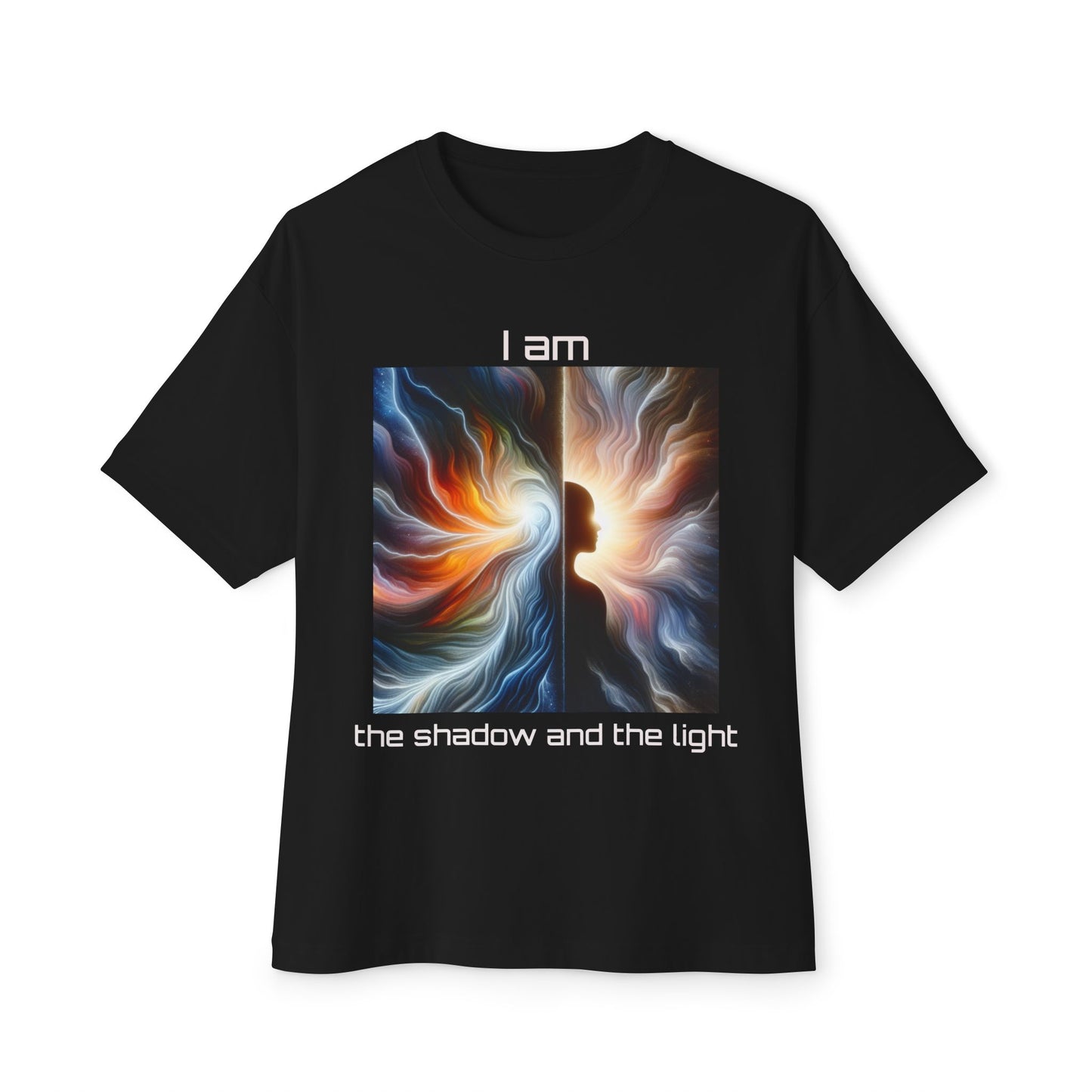I Am the shadow and the light Unisex Oversized Boxy Tee