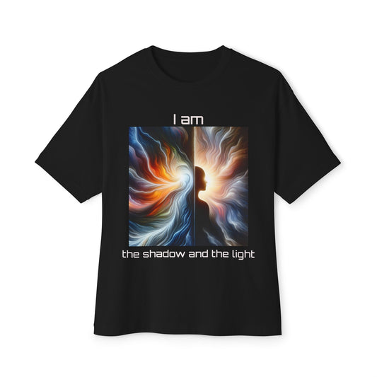 I Am the shadow and the light Unisex Oversized Boxy Tee