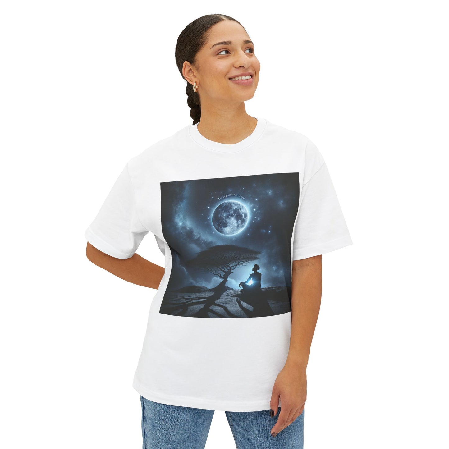 Trust Your Intuition Unisex Oversized Boxy Tee