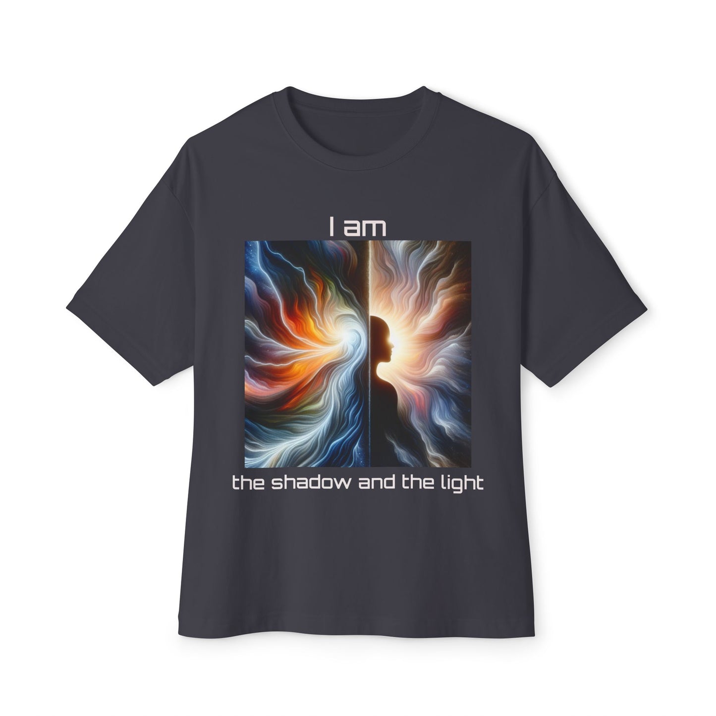 I Am the shadow and the light Unisex Oversized Boxy Tee