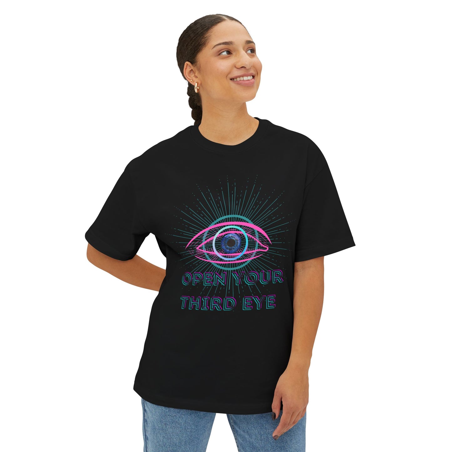 Open You're Third Eye Unisex Oversized Boxy Tee