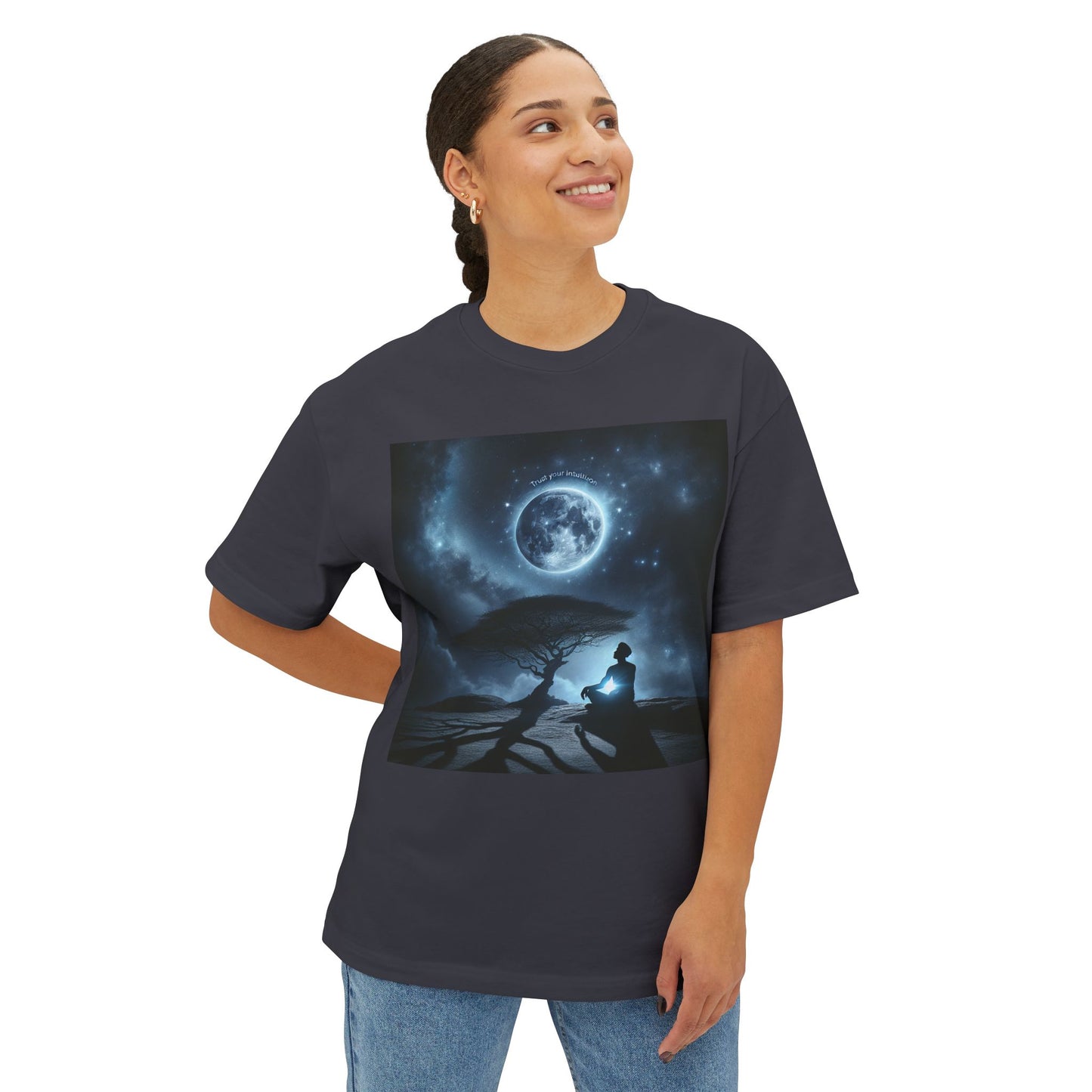 Trust Your Intuition Unisex Oversized Boxy Tee