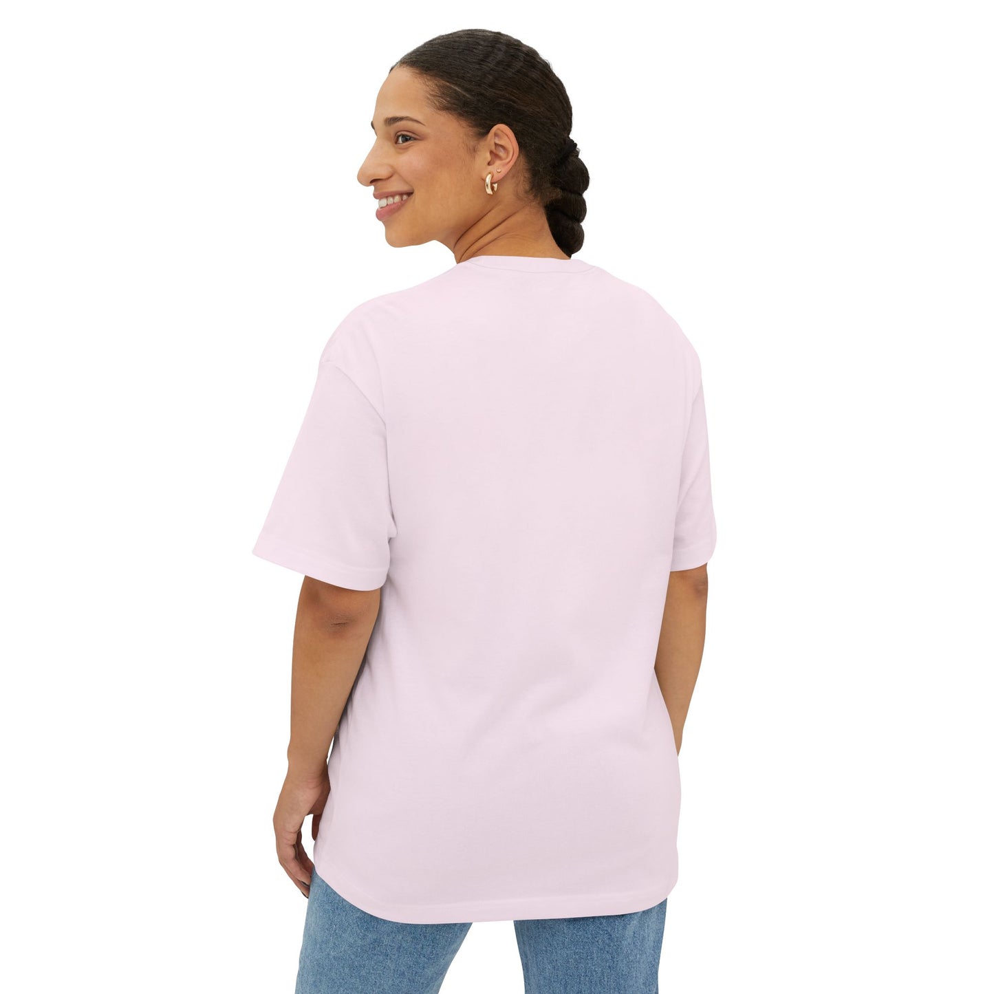 DJ Seany Pride Rainbow Logo Fan Tee with Space Bear Unisex Oversized Boxy Tee