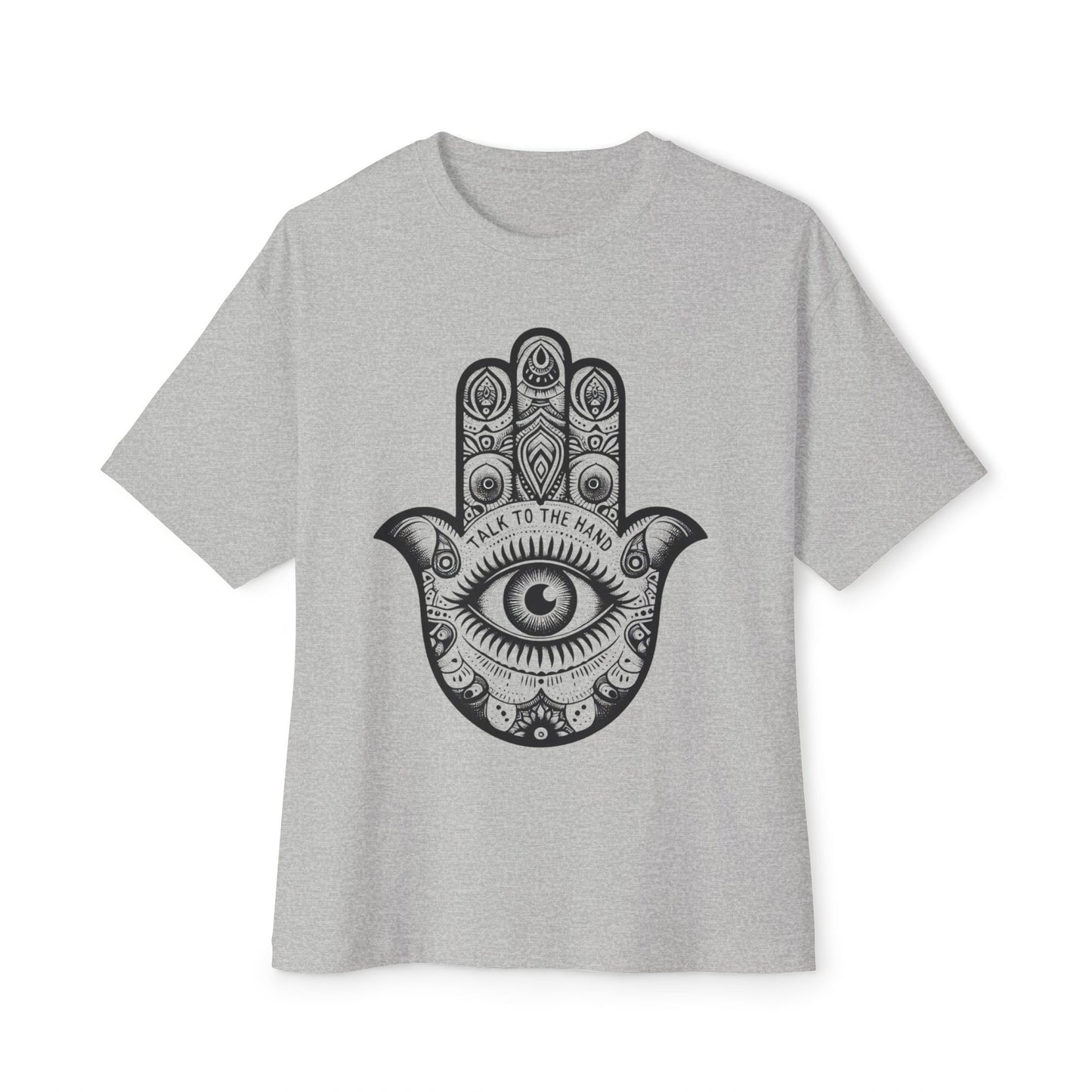 Talk to the Hamsa Unisex Oversized Boxy Tee