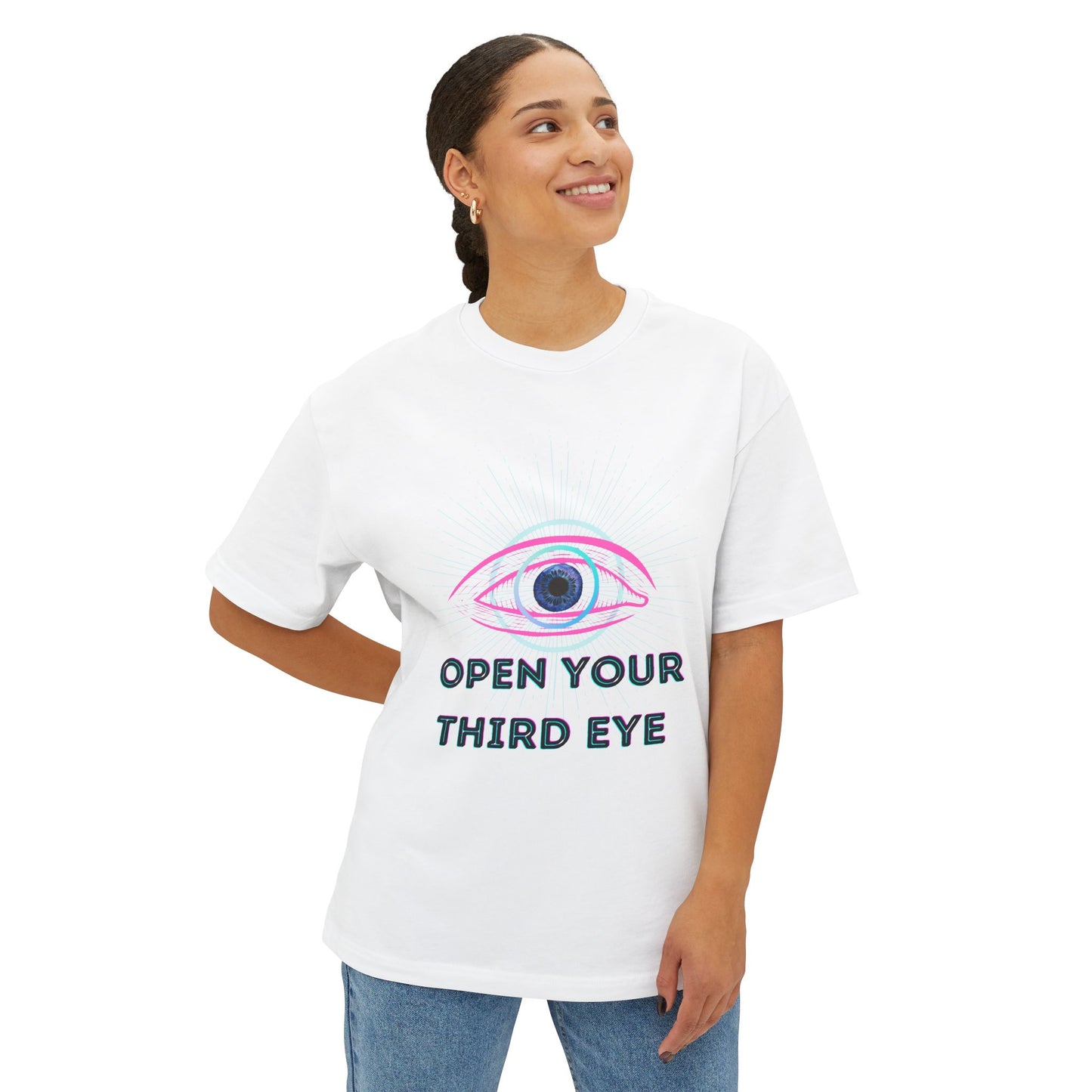Open You're Third Eye Unisex Oversized Boxy Tee