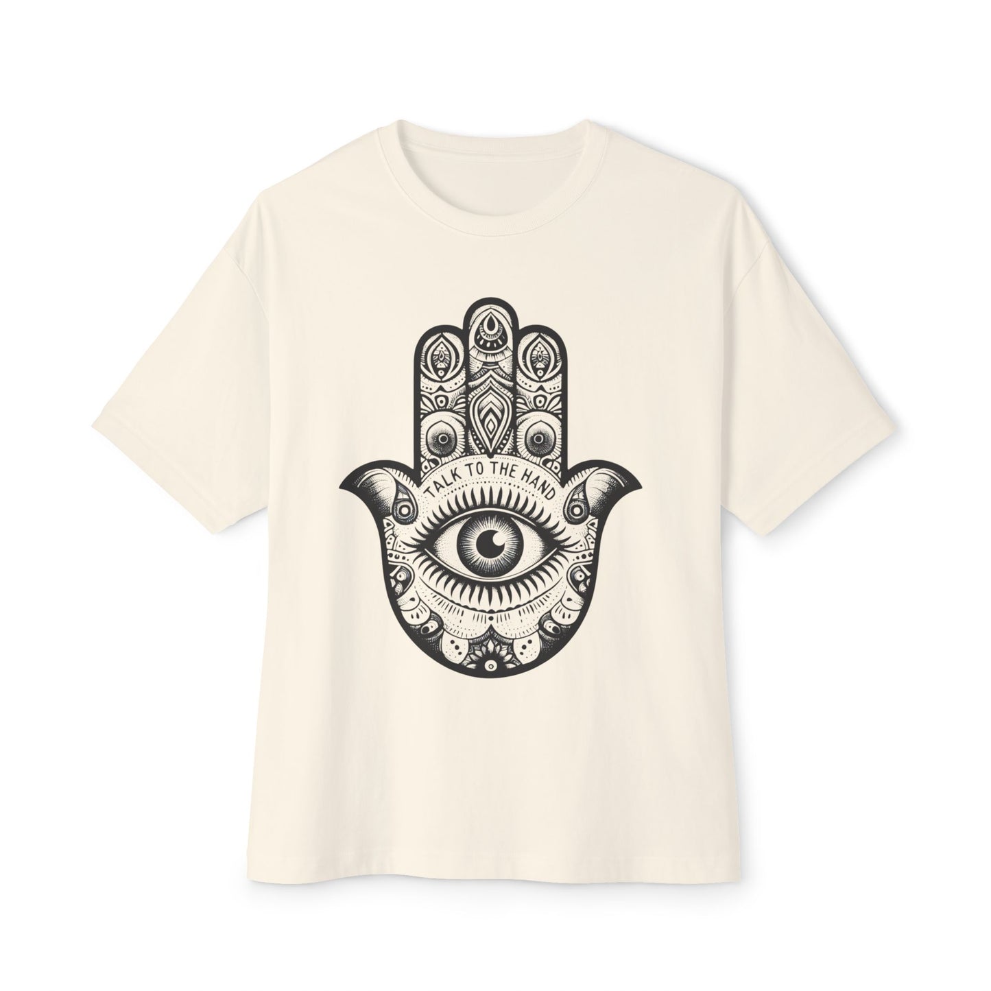 Talk to the Hamsa Unisex Oversized Boxy Tee