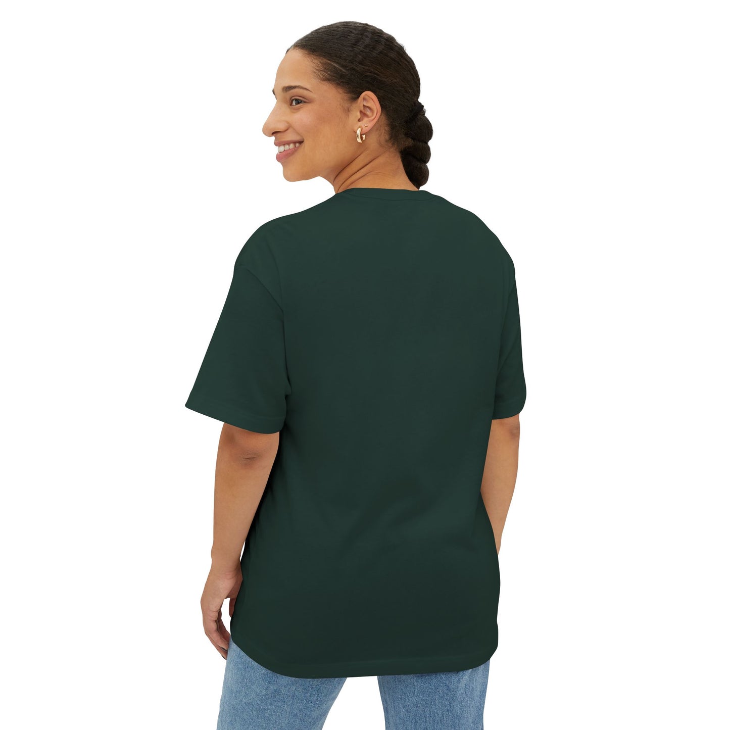 DJ Seany Pride Rainbow Logo Fan Tee with Space Bear Unisex Oversized Boxy Tee